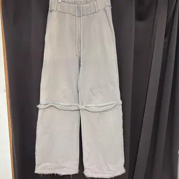 grancy 지퍼 디자인 스웨트 팬츠