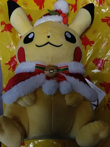 [ 새상품 ] 포켓몬 센터 봉제 인형 크리스마스 피카츄 산타 큰 사이즈