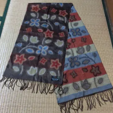 리버서블 스톨 꽃무늬 스트라이프