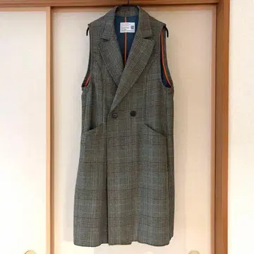 파시오네 passione 롱베스트 체크 38사이즈