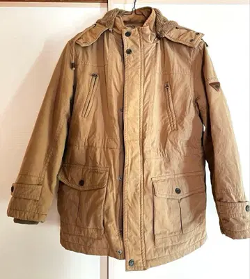 밀리터리 자켓 베이지 플리스 안감