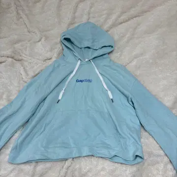 Gap 스카이블루 후드 부착 후드티