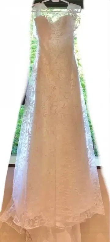 레이스 A라인 웨딩 드레스