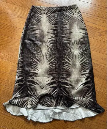 프랑스제 레어 ANCHELLI SHANGRIA 프릴 스커트 T1