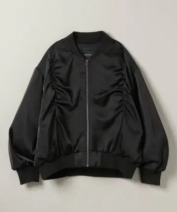 JEANASIS 개더 MA 1 블랙