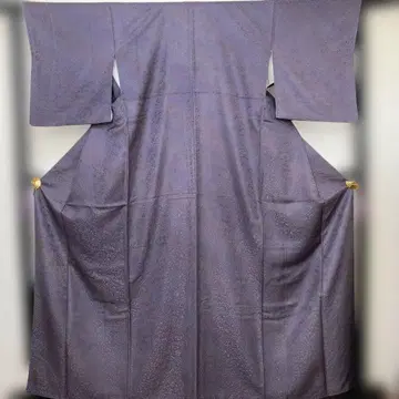 보라색 무지 기모노 실크 특I카