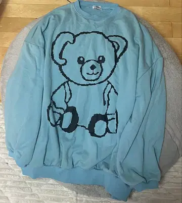 볼칸&아프로다이티 라이트 블루 맨투맨 프리 사이즈