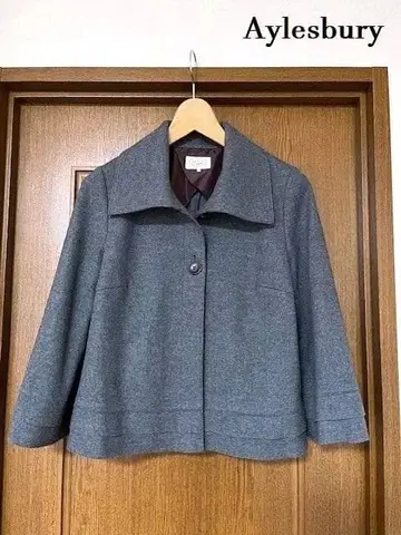 새상품급 앨리스버리 라이트 울 숏코트