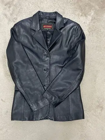 recuerdo/가죽 자켓 블루종/M/양가죽/블랙