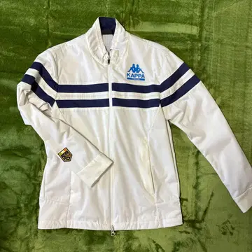 Kappa 스트라이프 자켓 M 화이트/네이비
