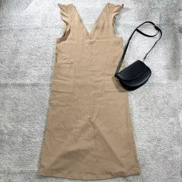 택 포함 원피스 오버롤 스커트 프릴 캐주얼 성숙/러블리 라프 L