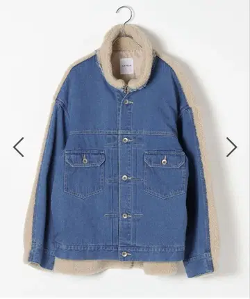 [ 새상품 ] LEPSIM 데님 보아 도킹 자켓