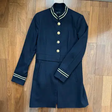 ZARA BASIC 네이비 롱 코트 원피스 EU 36