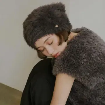 NOTRE emor 노에모아 shaggy beanie 니트 모자