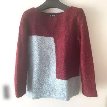 빈티지 바이컬러 니트