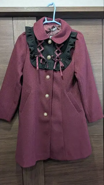 택 포함 새상품 axes femme POETIQUE 블로킹 프릴 코트