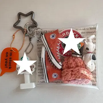 가챠 파우치 CONVERSE 오렌지 PEANUTS