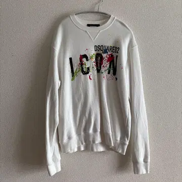 DSQUARED2 화이트 맨투맨 ICON 트레이닝복
