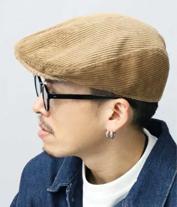 Mr.COVER 와이드 실루엣 플랫 바이저 헌팅 코듀로이