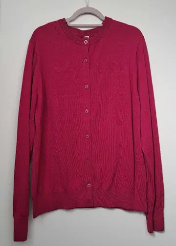 유니클로 가디건 핑크 사이즈 L 익명 배송