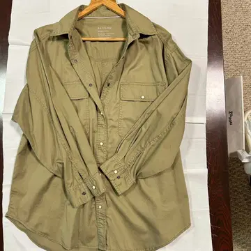 BAYFLOW 카키 긴팔 셔츠