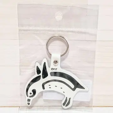 [ 미개봉 ] 미사용 하얀 모래의 아쿠아톱 퍼스트 펭귄 가죽 키링
