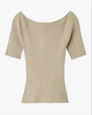 [프레이 아이디] 백 크로스 컷 아웃 리브 니트 FWNT254195