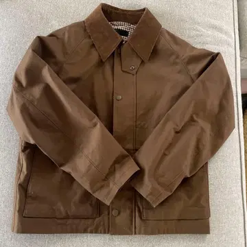 브라운 코듀로이 옷깃 블루종 UNIQLO