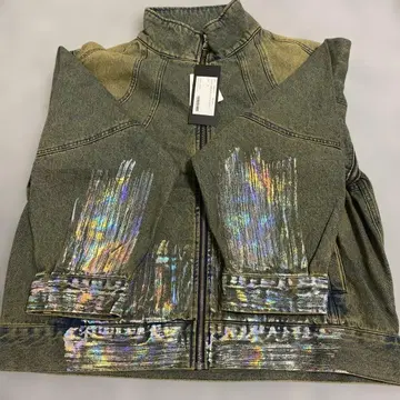 ADRER 3way zip sleeve blast 데님 블루종