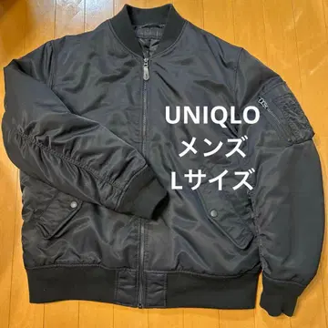 [새상품급] UNIQLO MA-1 블루종 L 사이즈 남성용 블랙