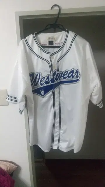 기적의 데드스탁 WESTWEAR 반팔 셔츠 XL 화이트/블루