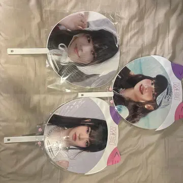 ME:I RINON 부채 3개 세트 고양이 귀 디자인