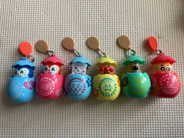 날아라! 호빵맨 두근두근 계란 8 7 키링 6종 세트