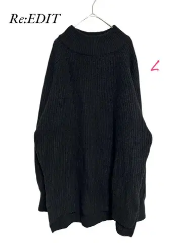 Re:EDIT [새상품급] 니트 스웨터 상의 블랙 L