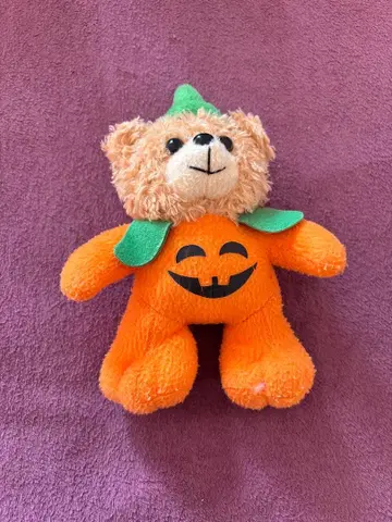 호박 코스튬 곰 봉제 인형