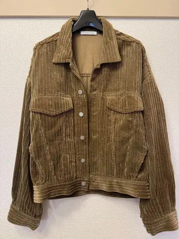 [ CURRENTAGE ] 코듀로이 블루종 ( 브라운 )