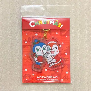 [미개봉 새상품] 호빵맨 뮤지엄 아크릴 키링 크리스마스