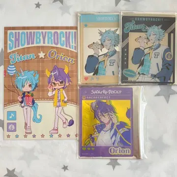 SHOW BY ROCK!! 레트로 체크 컬러풀 팝 티타늄 오리온