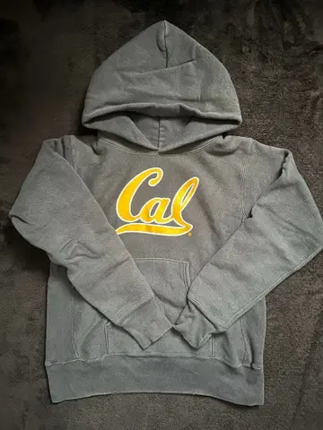 Champion Cal 로고 그레이 후드티 M 사이즈