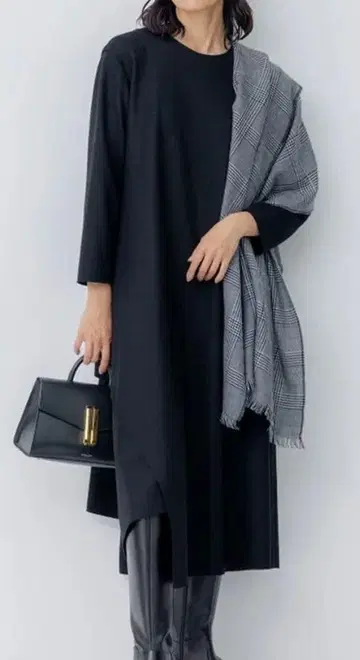 23구 타카하시 리타 콜라보 파인 울 저지 이레헴 원피스