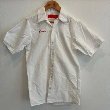 아메카지 워크 셔츠 화이트 MADE IN USA