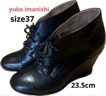 yuko imanishi + 유코이마니시 숏부츠 천연 가죽 MANA