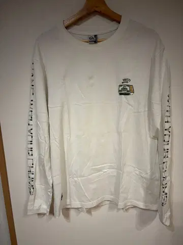 CHUMS 롱 슬리브 티셔츠 XL 화이트 참스