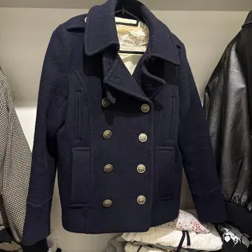 네이비 피 코트