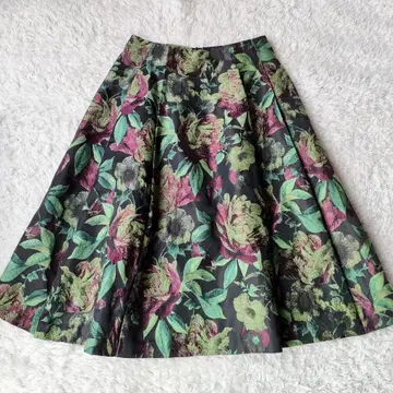 스트로베리 필드 이치에 자카드 직물 스커트 38 꽃무늬 보타니컬