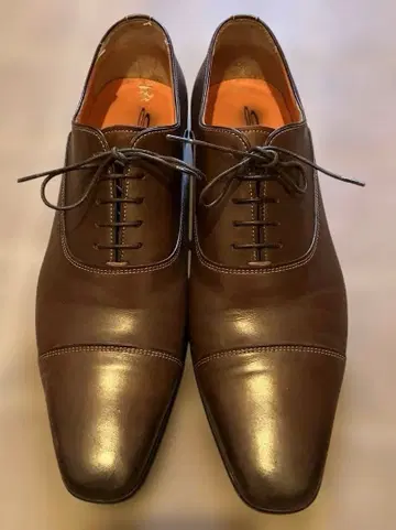 Santoni 다크 브라운 드레스 슈즈