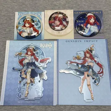 원신 닐루 아크릴 스탠드 2점 캔뱃지 3점 세트 미사용