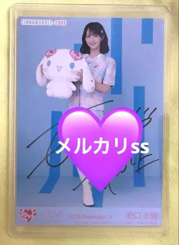 =LOVE 이코러브 노구치 이오리 친필 사인 브로마이드 시나몬