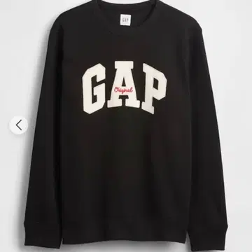 GAP 맨투맨 트레이너 차콜 로고 맨투맨