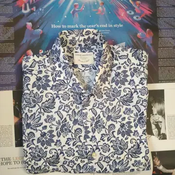 Ghirardelli 꽃무늬 긴팔 셔츠